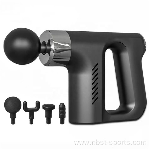 Electric Massager Gun Slimming Relief Muscle Massager Gun With 4 Heads Manufactory